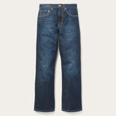 Men Boot Cut | Stetson 1312 Fit Destructed Jeans Blue
