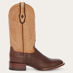 Men Exotics | Stetson Beaumont Brown Teju Cowboy Boot Brown