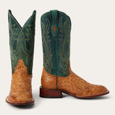 Men Exotics | Stetson Ozzy Ostrich Boot Tan