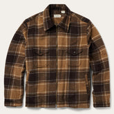 Men Jackets | Stetson Brown Plaid Western Coat Brown