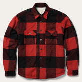 Men Jackets | Stetson Buffalo Plaid Western Coat Red