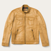 Men Jackets | Stetson Butter Soft Distressed Leather Jacket Brown