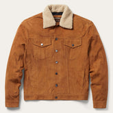 Men Jackets | Stetson Classic Suede Jacket Tan