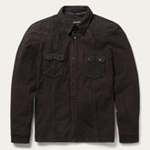 Men Jackets | Stetson Leather Western Shirt Jacket Brown