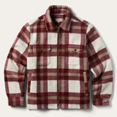 Men Jackets | Stetson Plaid Lined Jac-Shirt Red