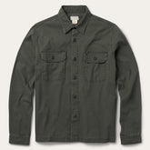 Men Jackets | Stetson Stretch Canvas Jac-Shirt Green