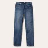 Men Modern Cut | Stetson 1520 Fit Standard Straight Leg Jean Blue