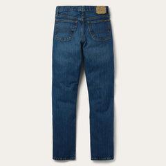 Men Modern Cut | Stetson 1520 Fit Standard Straight Leg Jean Blue