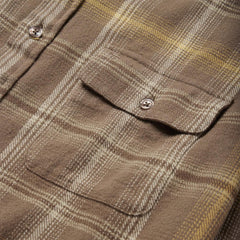 Men Modern Cut | Stetson Brown Flannel Button-Front Shirt Brown