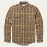 Men Modern Cut | Stetson Brown Flannel Button-Front Shirt Brown