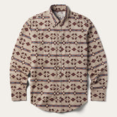 Men Modern Cut | Stetson Gaucho Stripe Shirt Brown