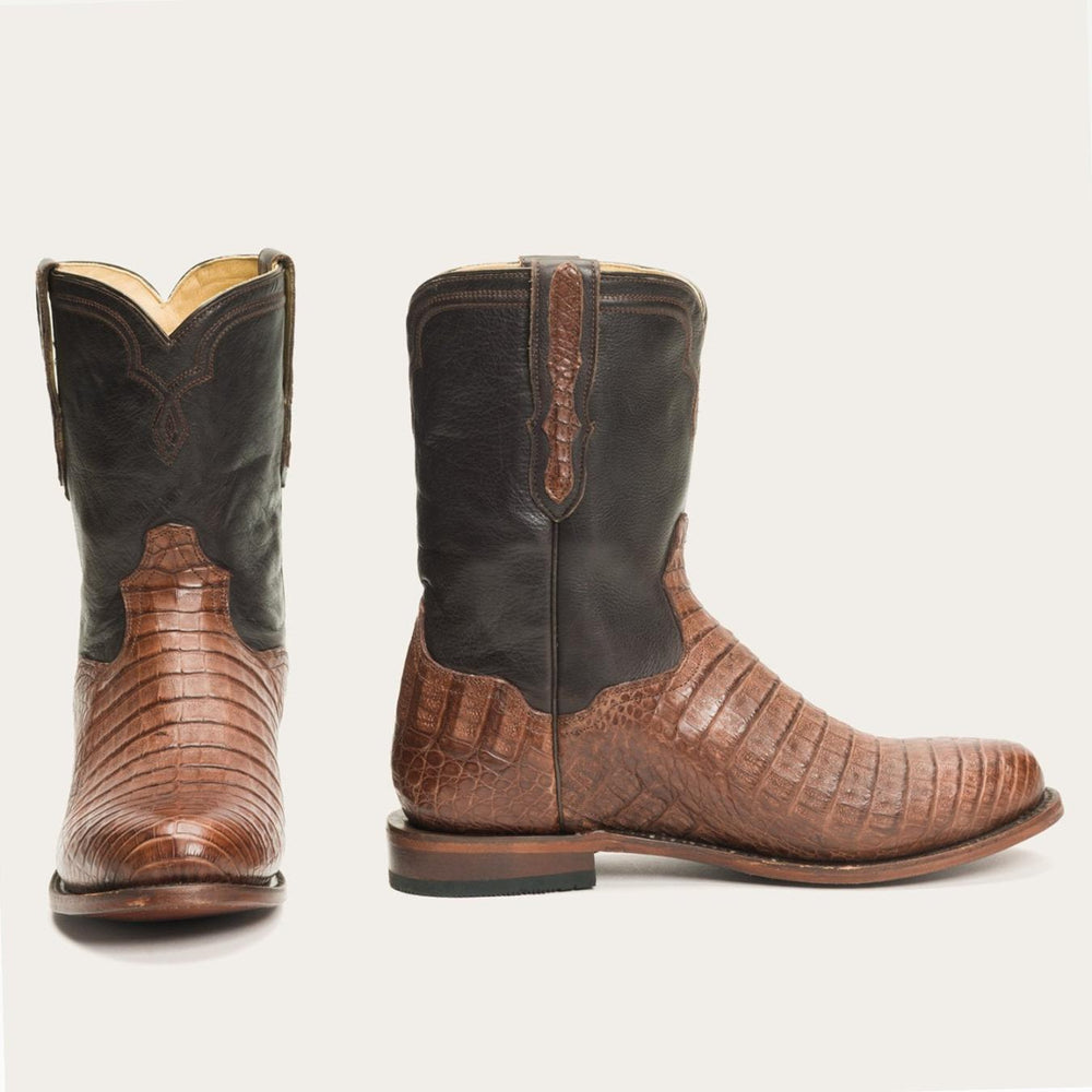 Men Ropers | Stetson Puncher Exotic Boots Brown