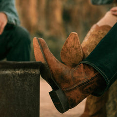 Men Ropers | Stetson Rancher Zip Roper Oiled Cognac
