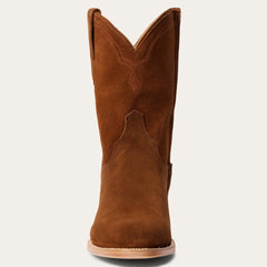 Men Ropers | Stetson Rancher Zip Roper Suede Brown