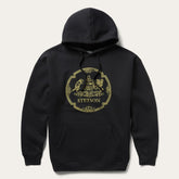 Men Sweaters & Hoodies | Stetson Classic Crest Hooded Sweatshirt Black