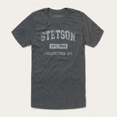 Men Tees | Stetson 1865 Graphic Tee Grey