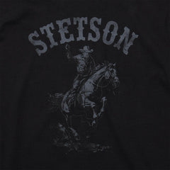 Men Tees | Stetson Bronco Rider Graphic Tee Black
