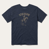 Men Tees | Stetson Bronco Rider Graphic Tee Blue