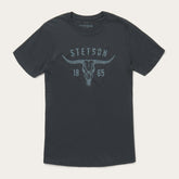 Men Tees | Stetson Longhorn Graphic Tee Black