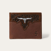 Men Wallets | Stetson Steer Head Bi-Fold Wallet Brown