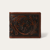 Men Wallets | Stetson Tooled Bi-Fold Wallet Brown