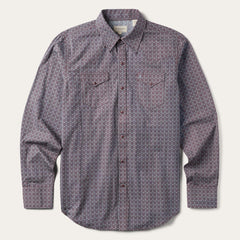 Men Western Shirts | Stetson Chevron Grid Shirt Brown