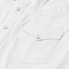 Men Western Shirts | Stetson Classic Solid Snap Poplin Shirt In Optic White White