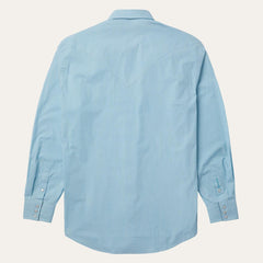 Men Western Shirts | Stetson Geo Western Shirt Blue