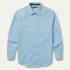 Men Western Shirts | Stetson Geo Western Shirt Blue