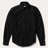 Men Western Shirts | Stetson Modern Denim Western Shirt Black