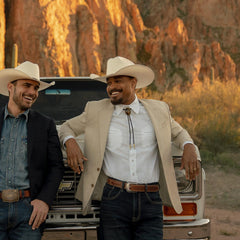Men Western Shirts | Stetson Pin Point Oxford Shirt White