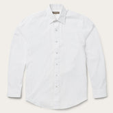 Men Western Shirts | Stetson Pin Point Oxford Shirt White