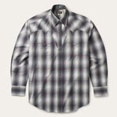 Men Western Shirts | Stetson Smoke Ombre Western Shirt Grey
