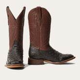 Men Western | Stetson Dillon Ostrich Boots Black