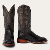 Men Western | Stetson Ozzy Ostrich Boot Black
