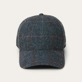 Men/Women Caps & Truckers | Stetson Baseball Cap Wool Blue Herringbone