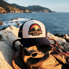 Men/Women Caps & Truckers | Stetson Cream Sunset Trucker Cap Cream