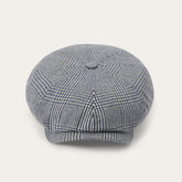 Men/Women Caps & Truckers | Stetson Glen Check Silk/Cotton 8-Panel Cap Blue Check