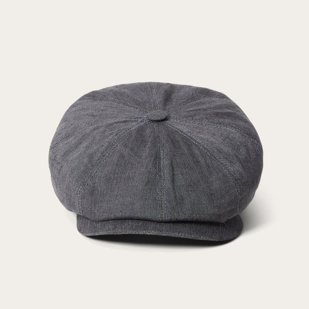 Men/Women Caps & Truckers | Stetson Linen Hatteras Newsboy Grey