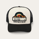 Men/Women Caps & Truckers | Stetson Mountain Sunset Trucker Cap Off White / Black
