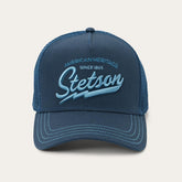 Men/Women Caps & Truckers | Stetson Navy Embroidered 1865 Trucker Cap Navy