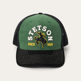 Men/Women Caps & Truckers | Stetson Olive Cowboy Trucker Cap Olive