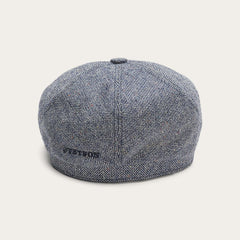 Men/Women Caps & Truckers | Stetson Silk Six-Panel Cap Blue Herringbone