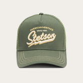 Men/Women Caps & Truckers | Stetson Trucker Cap American Heritage Classic Olive