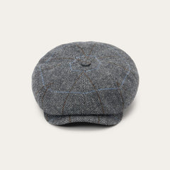 Men/Women Caps & Truckers | Stetson Wool Herringbone Hatteras Cap Grey Herringbone