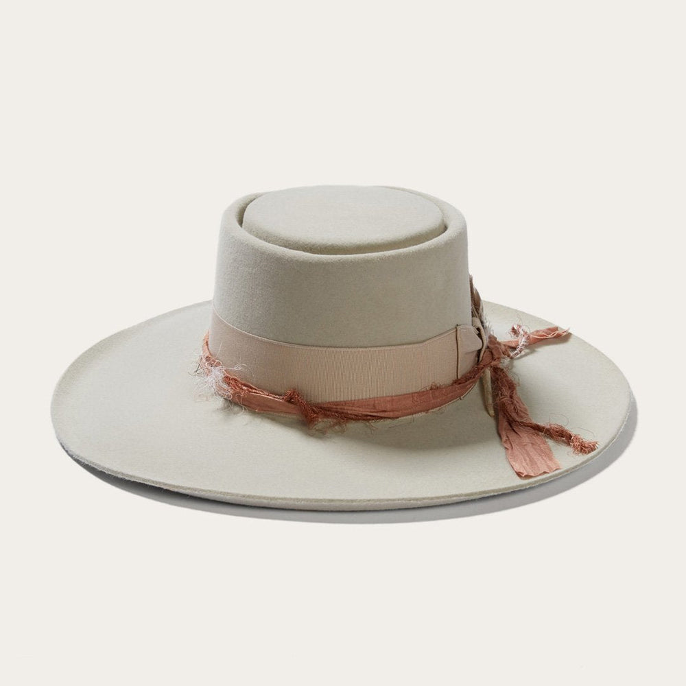 Men/Women Fedora | Stetson Kings Row Firm Felt Hat Silver Grey