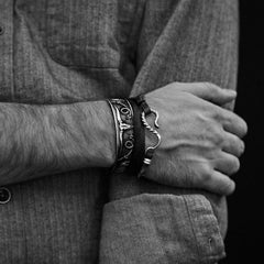 Men/Women Jewelry | Stetson Southwestern Cuff Grey