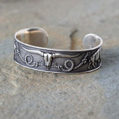 Men/Women Jewelry | Stetson Southwestern Cuff Grey