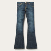 Women Denim | Stetson 816 Classic Boot Cut Jeans In Dark Wash Blue
