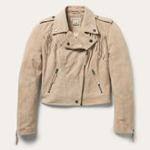 Women Jackets | Stetson Premium Suede Moto Jacket Tan